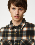Polar Fleece Check Overshirt
