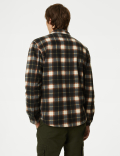 Polar Fleece Check Overshirt
