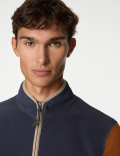 Half Zip Colour Block Micro Fleece