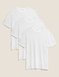 3 Pack Pure Cotton Crew Neck T-Shirts