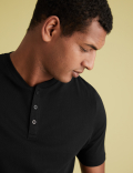 2 Pack Pure Cotton Henley T-Shirts