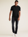 2 Pack Pure Cotton Henley T-Shirts