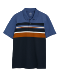 Pure Cotton Striped Polo Shirt