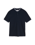 Pure Cotton Baseball Collar Polo