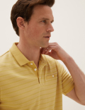 Modal Soft Touch Stripe Polo Shirt