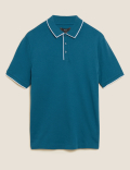 Pure Cotton Tipped Polo Shirt