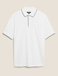 Pure Cotton Tipped Polo Shirt