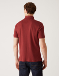 Pure Cotton Geo Print Polo Shirt