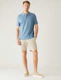Pure Cotton Pique Tipped Polo Shirt