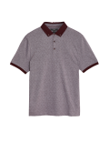 Pure Cotton Jacquard Polo Shirt