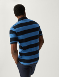 Pure Cotton Striped Polo Shirt