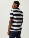 Pure Cotton Striped Polo Shirt