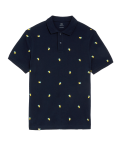 Pure Cotton Pique Embroidered Polo Shirt
