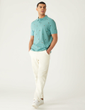 Pure Cotton Pique Embroidered Polo Shirt