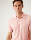 Modal Rich Tipped Collar Polo Shirt