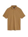 Pure Cotton Geometric Print Polo Shirt
