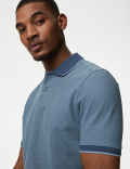 Pure Cotton Tipped Pique Shirt