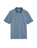 Pure Cotton Tipped Pique Shirt