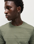 Pure Cotton Textured T-Shirt