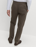 Cotton Rich Herringbone Joggers