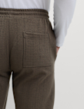 Cotton Rich Herringbone Joggers