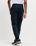 Regular Fit Herringbone Cargo Joggers