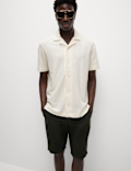 Cotton Rich Seersucker Polo Shirt