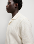 Cotton Rich Seersucker Polo Shirt