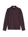 Pure Supima® Cotton Long Sleeve Polo Shirt