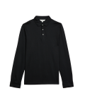 Pure Supima® Cotton Long Sleeve Polo Shirt