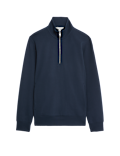 Cotton Rich Half Zip Sweatshirt
