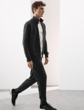 Cotton Rich Zip Up Funnel Neck Jacket