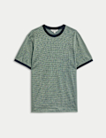Pure Cotton Jacquard T shirt