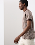 Pure Cotton Jacquard T shirt