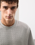 Cotton Rich Jacquard Scuba T-Shirt