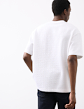 Cotton Rich Jacquard Scuba T-Shirt