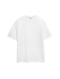 Cotton Rich Jacquard Scuba T-Shirt