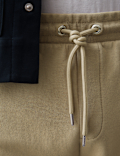 Regular Fit Cotton Rich Cuffed Joggers