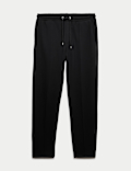 Cotton Rich Pintuck Straight Leg Joggers