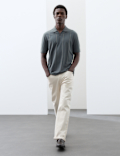 Supima&reg; Cotton Rich Striped Polo Shirt