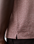 Pure Cotton Textured Polo Shirt