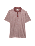 Pure Cotton Textured Polo Shirt