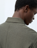 Pure Cotton Twill Zip Through Overshirt