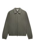 Pure Cotton Twill Zip Through Overshirt