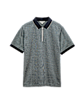 Pure Supima&reg; CottonJacquard Zip Up Polo Shirt