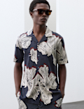Pure Cotton Floral Short Sleeve Shirt
