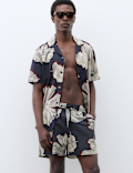 Pure Cotton Floral Short Sleeve Shirt