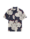 Pure Cotton Floral Short Sleeve Shirt