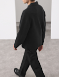 Wool Blend 3 Pocket Fleece Jacket