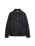 Wool Blend 3 Pocket Fleece Jacket